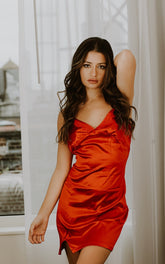 Romantic Red Pajama Dress - Nightwear - ADARABYCAROLB Intimates - One Size (Fits Small - Medium)--ADARA WOMEN