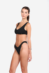 Stardust Bikini Set, Scoop Top, High Cut - Low Rise Bottom