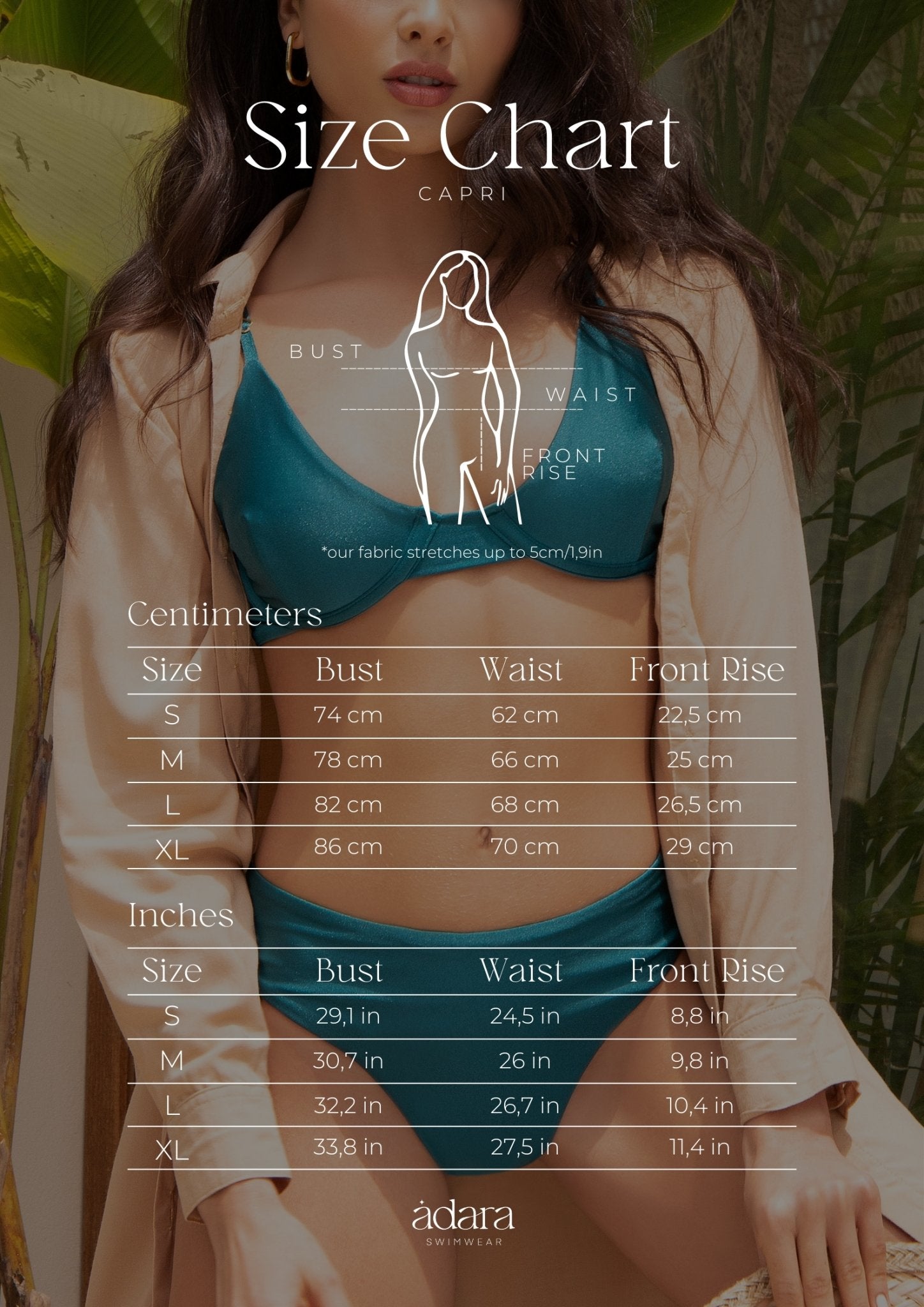 Capri Underwire Bra Green Bikini Top – Adara Swimwear