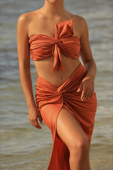 Cartagena Set Top and Skirt (Pre Order Now) - Swimwear - Adara Swimwear - One Size (small to Large)--Adara Swimwear