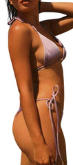 Lovely Tanning Bikini two piece Set - Bikini Set Swimsuit - Adara Swimwear - Green-L-Adara Swimwear