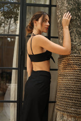 Milano Resortwear Black set three pieces - Resortwear - Adara Swimwear - One size--Adara Swimwear