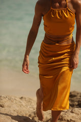 Palma Resort wear mustard set two pieces - Resortwear - Adara Swimwear - One size--Adara Swimwear
