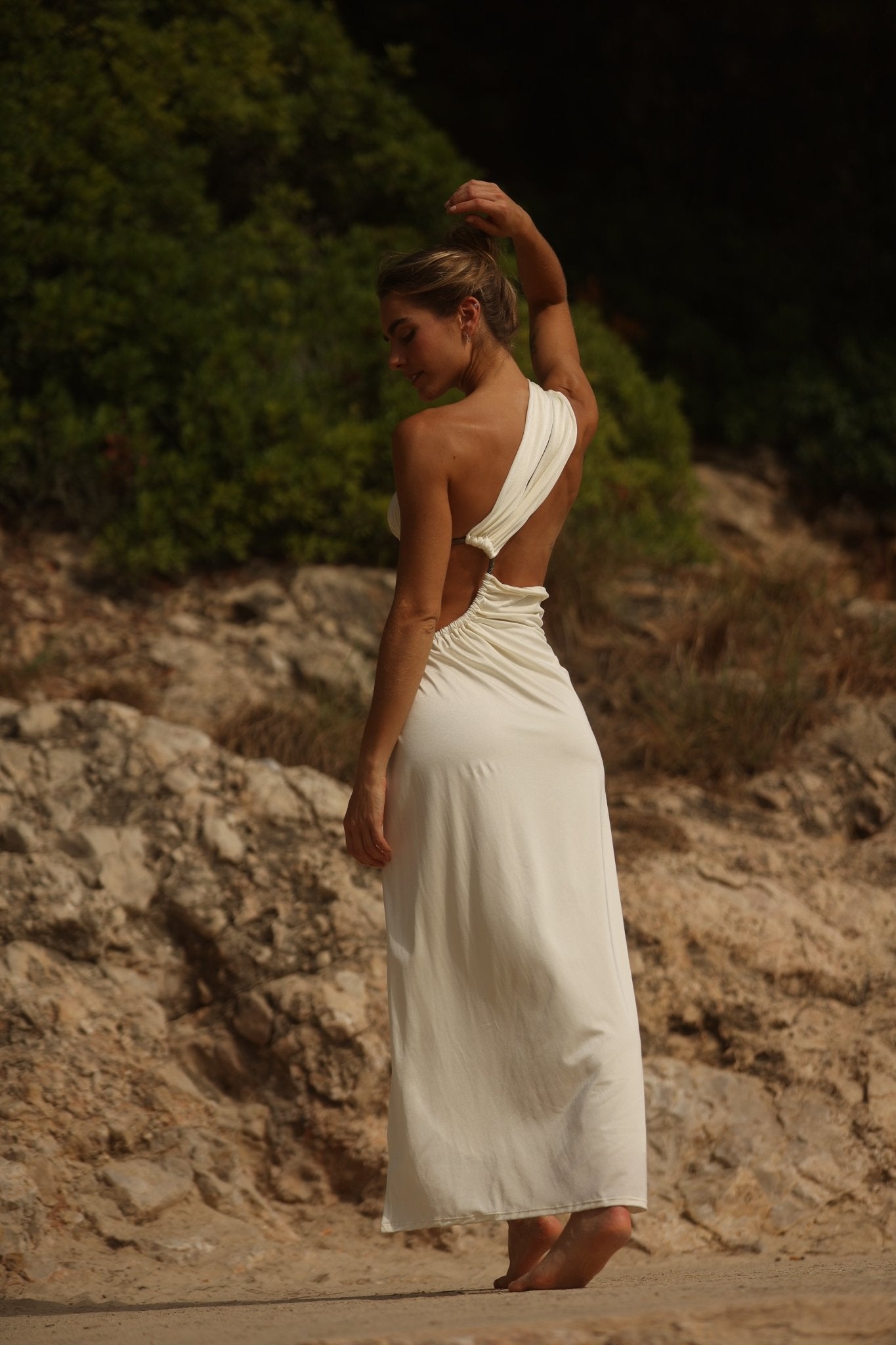 Tulum Cover Up dress Ivory - Resortwear - Adara Swimwear - One Size--Adara Swimwear